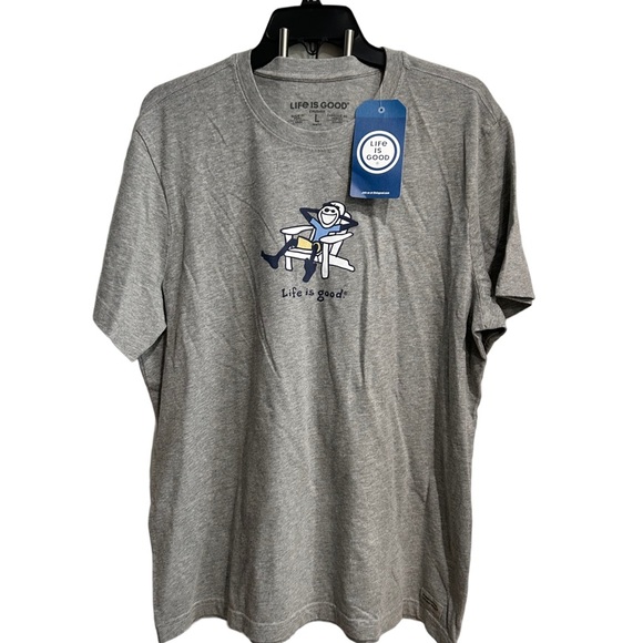 Life Is Good Other - Life Is Good Men's Heather Gray Short Sleeve Tee